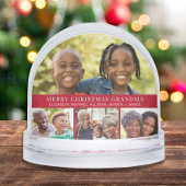 Grandma Photo Collage Red Christmas