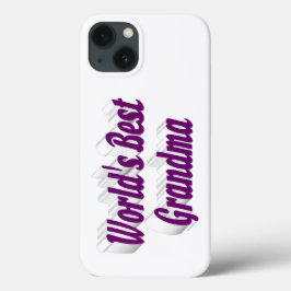 Grandma purple typography  iPhone 13ケース