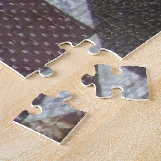 Grandma Quilting Patchwork Pattern Photo Quilt ジグソーパズル (側面)