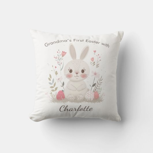 Grandma’s First Easter Personalized  クッション (正面)