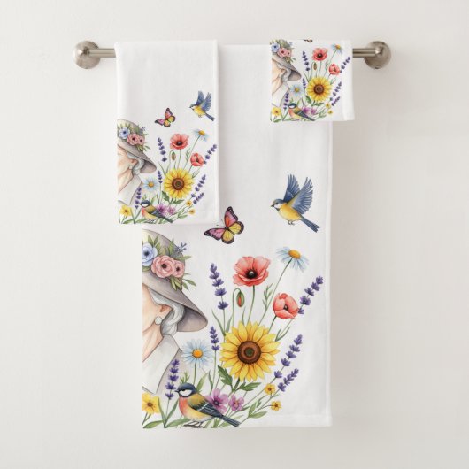 Grandma’s Floral Bath Towel バスタオルセット (インサイチュ)