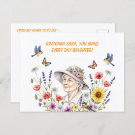 Grandma’s Floral Greeting Card ポストカード