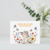 Grandma’s Floral Greeting Card ポストカード (スタンド正面)