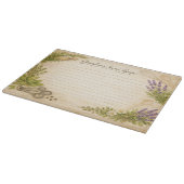 Grandma’s Secret Recipe – Vintage Botanical  カッティングボード (角)
