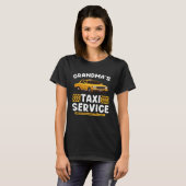 Grandma s Taxi Service Grandparent From Kids Tシャツ (正面フル)
