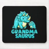 Grandma Saurus Funny Grandmasaurus Dinosaur マウスパッド (正面)