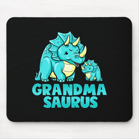 Grandma Saurus Funny Grandmasaurus Dinosaur  マウスパッド (正面)