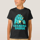Grandma Saurus Funny Grandmasaurus Dinosaur  Tシャツ (正面)
