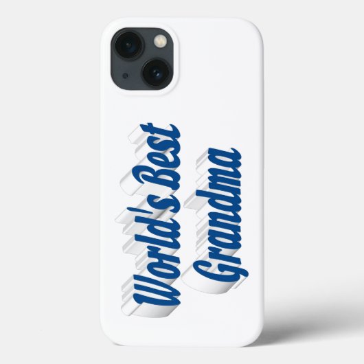 Grandma sea blue typography  Case-Mate iPhoneケース (裏面)