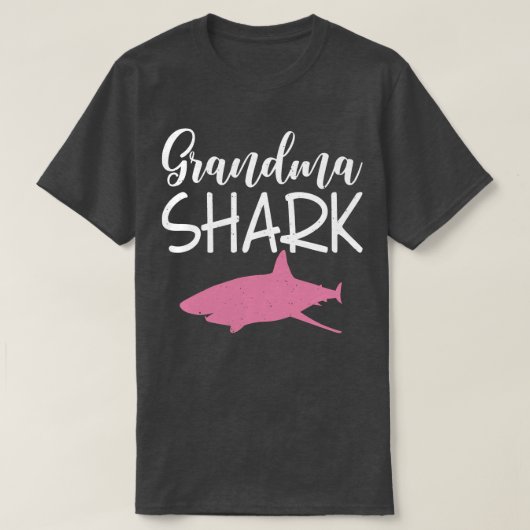 Grandma Shark Family Shark Lover  Tシャツ (デザイン正面)