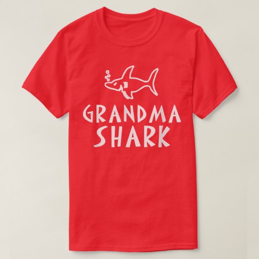 Grandma Shark  Tシャツ (デザイン正面)