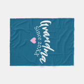 Grandma Since Year New Grandmother Gift _1  フリースブランケット (正面(横))