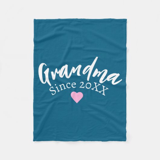 Grandma Since Year New Grandmother Gift _1  フリースブランケット (正面)