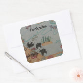 Grandma Tala Moana Vaiana Oceania Sticker スクエアシール (封筒)