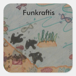 Grandma Tala Moana Vaiana Oceania Sticker スクエアシール