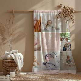 GRANDMA 'the most loved' 写真コラージュ フリースブランケット