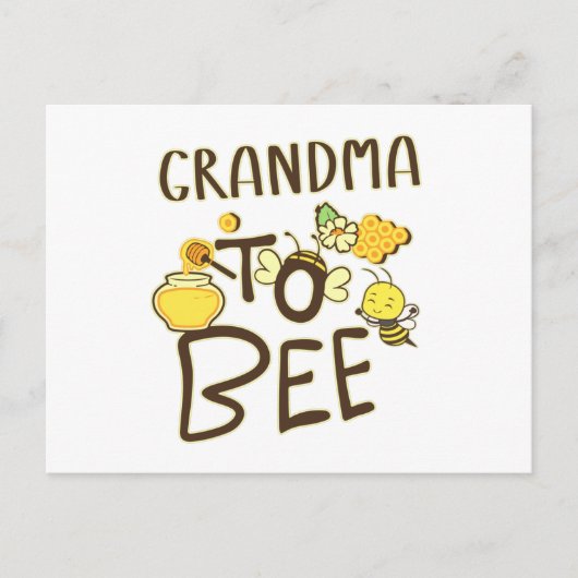 Grandma To Bee Pregnancy Announcement Pregnant ポストカード (正面)