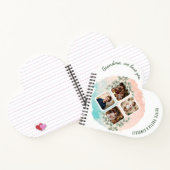 Grandma we love you 6 Photo Collage Eucalyptus ノートブック (内部)