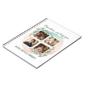 Grandma we love you 6 Photo Collage Eucalyptus ノートブック (左側)