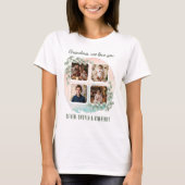 Grandma we love you 6 Photo Collage Eucalyptus Tシャツ (正面)
