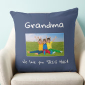 Grandma We Love You Fun Kids Photo Christmas Gift クッション