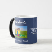 Grandma We Love You This Much Photo Christmas Gift モーフィングマグカップ (正面左)