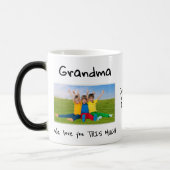 Grandma We Love You This Much Photo Christmas Gift モーフィングマグカップ (左)
