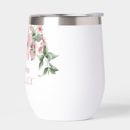 Grandma Year Established Custom Pink Roses  (左面)