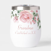 Grandma Year Established Custom Pink Roses  (正面)