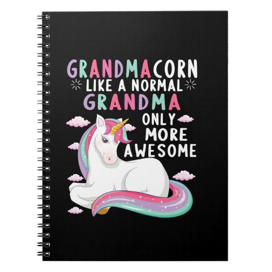 Grandmacorn Like A Normal Grandma Only More Awesom ノートブック (正面)