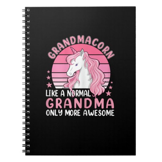 Grandmacorn Like A Normal Grandma Only More Awesom ノートブック (正面)