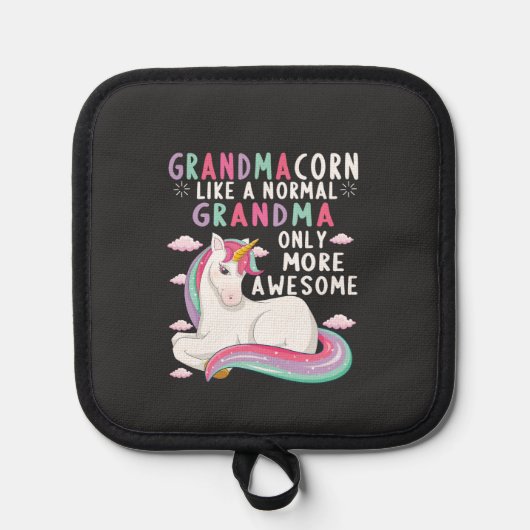 Grandmacorn Like A Normal Grandma Only More Awesom 鍋敷き (正面)