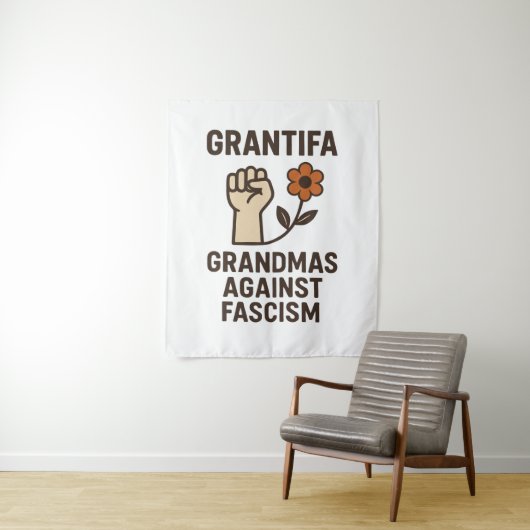 Grandmas Against Fascism Poster タペストリー (インサイチュ)