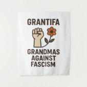 Grandmas Against Fascism Poster タペストリー (正面)
