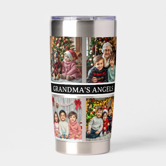 Grandma's Angels | 8 Photo Template 保温保冷タンブラー (正面)