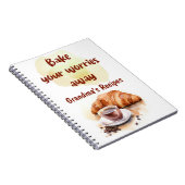 Grandma's Baking Recipe Book Organizer Kitchen  ノートブック (右側)