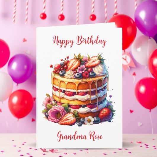 Grandma's Birthday | Sentimental Personalized カード