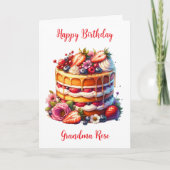 Grandma's Birthday | Sentimental Personalized カード (正面)