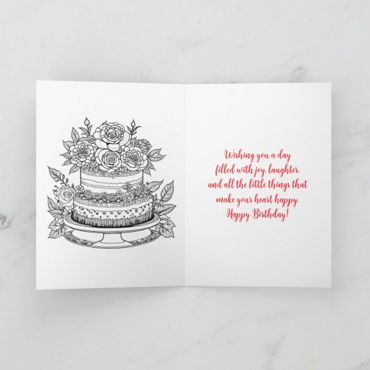 Grandma's Birthday | Sentimental Personalized カード (内部)