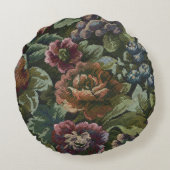 Grandma's Comfy Vintage Floral Dopp Kit ラウンドクッション (裏面)