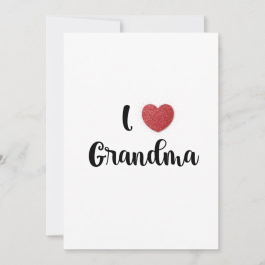 Grandma's Day I Love Grandma Heart Explosion Gift  サンキューカード (正面)