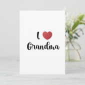 Grandma's Day I Love Grandma Heart Explosion Gift  サンキューカード (スタンド正面)