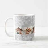 Grandma's Elegant Custom Christmas Photo Collage コーヒーマグカップ (左)