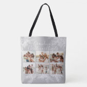 Grandma's Elegant Custom Christmas Photo Collage トートバッグ (正面)