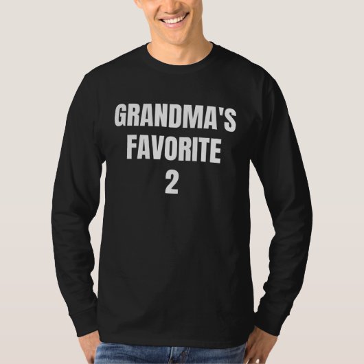 Grandma's Favorite Child Nr 2 Funny Family Matchin Tシャツ (正面)