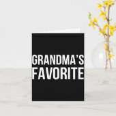 Grandma's Favorite Family Baby Granhild Quote カード (黄色い花)