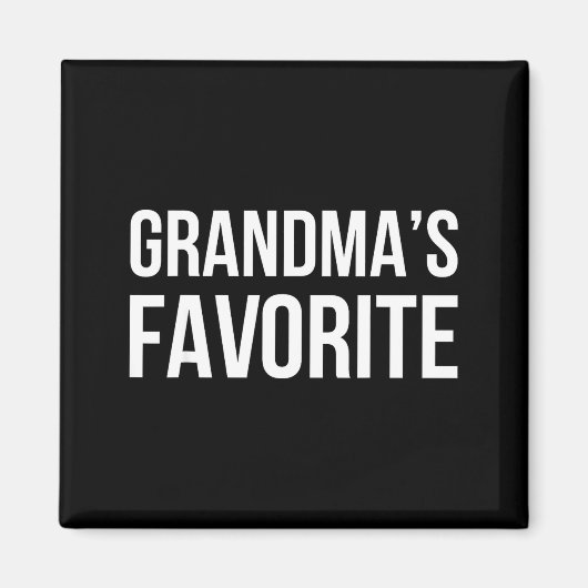 Grandma's Favorite Family Baby Granhild Quote  マグネット (正面)