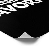 Grandma's Favorite Funny Grandparent Granhild Vint ポスター (角)