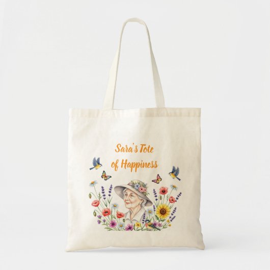 Grandma's Floral Tote Bag トートバッグ (正面)