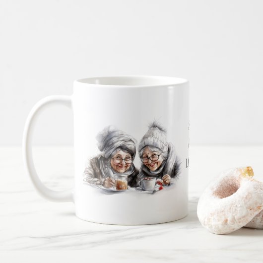 Grandmas、Friends、Sisters Coffee Mug コーヒーマグカップ (ドーナツ)